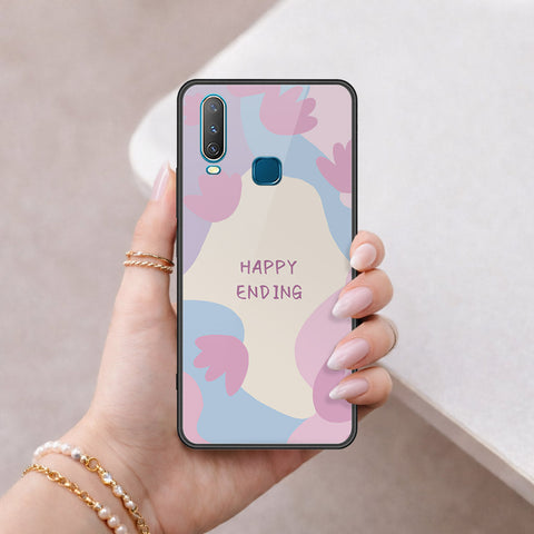 Vivo Y12 Cover - Happy Series - HQ Ultra Shine Premium Infinity Glass Soft Silicon Borders Case