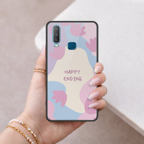 Vivo Y15 Cover - Happy Series - HQ Ultra Shine Premium Infinity Glass Soft Silicon Borders Case