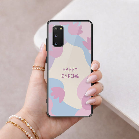 Samsung Galaxy S20 Plus Cover - Happy Series - HQ Ultra Shine Premium Infinity Glass Soft Silicon Borders Case