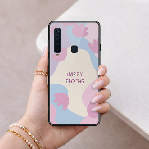 Samsung Galaxy A9 Star Pro Cover - Happy Series - HQ Ultra Shine Premium Infinity Glass Soft Silicon Borders Case