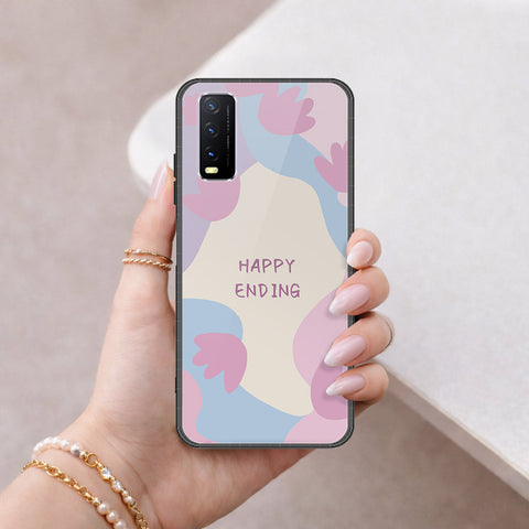 Vivo Y11s Cover - Happy Series - HQ Ultra Shine Premium Infinity Glass Soft Silicon Borders Case