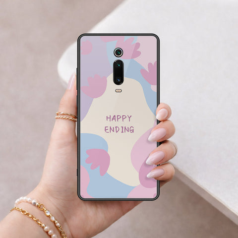 Xiaomi Mi 9T Pro Cover - Happy Series - HQ Ultra Shine Premium Infinity Glass Soft Silicon Borders Case