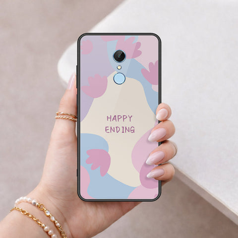 Xiaomi Redmi Note 5 / Redmi 5 Plus Cover - Happy Series - HQ Ultra Shine Premium Infinity Glass Soft Silicon Borders Case