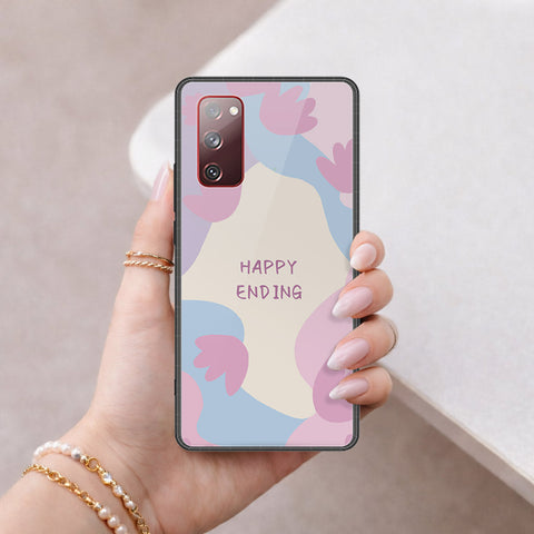 Samsung Galaxy S20 FE Cover - Happy Series - HQ Ultra Shine Premium Infinity Glass Soft Silicon Borders Case