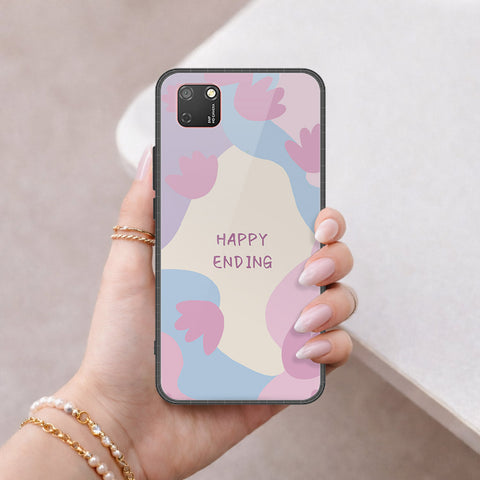Honor 9S Cover - Happy Series - HQ Ultra Shine Premium Infinity Glass Soft Silicon Borders Case