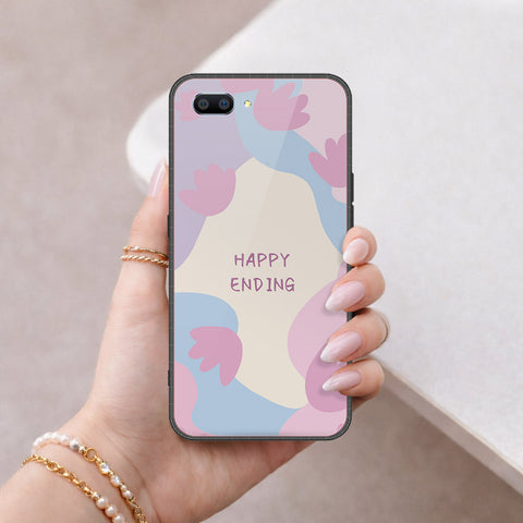 Oppo A12e Cover - Happy Series - HQ Ultra Shine Premium Infinity Glass Soft Silicon Borders Case