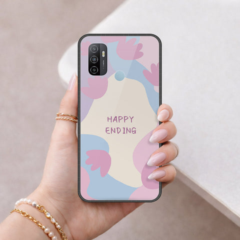 Oppo A53s Cover - Happy Series - HQ Ultra Shine Premium Infinity Glass Soft Silicon Borders Case