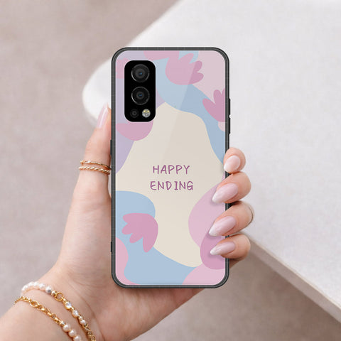 OnePlus Nord 2 Cover - Happy Series - HQ Ultra Shine Premium Infinity Glass Soft Silicon Borders Case