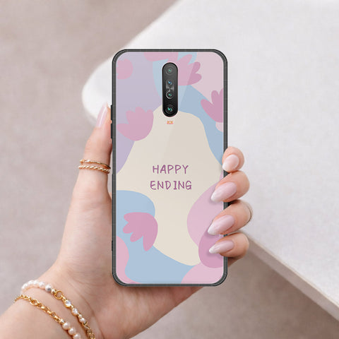 Xiaomi Redmi K30 Cover - Happy Series - HQ Ultra Shine Premium Infinity Glass Soft Silicon Borders Case