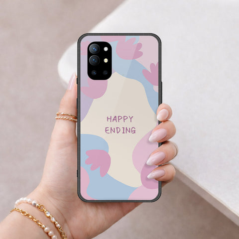OnePlus 9R Cover - Happy Series - HQ Ultra Shine Premium Infinity Glass Soft Silicon Borders Case