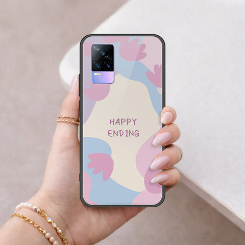 Vivo V21e Cover - Happy Series - HQ Ultra Shine Premium Infinity Glass Soft Silicon Borders Case
