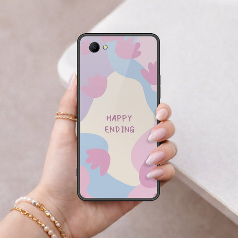 Oppo A3 Cover - Happy Series - HQ Ultra Shine Premium Infinity Glass Soft Silicon Borders Case