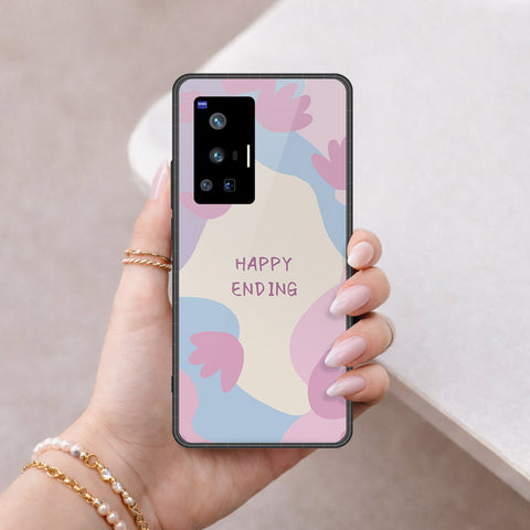 Vivo X70 Pro Cover - Happy Series - HQ Ultra Shine Premium Infinity Glass Soft Silicon Borders Case