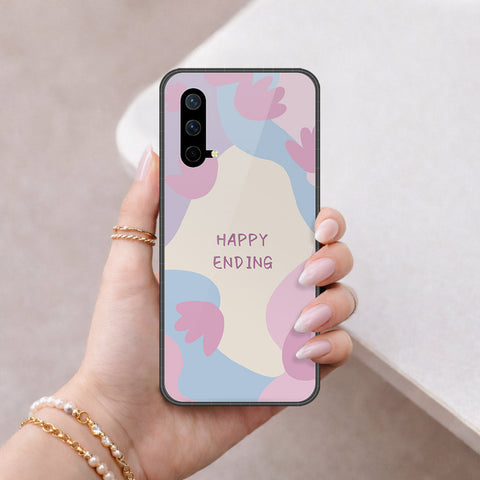 OnePlus Nord CE 5G Cover - Happy Series - HQ Ultra Shine Premium Infinity Glass Soft Silicon Borders Case