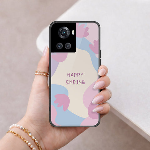 OnePlus 10R Cover - Happy Series - HQ Ultra Shine Premium Infinity Glass Soft Silicon Borders Case