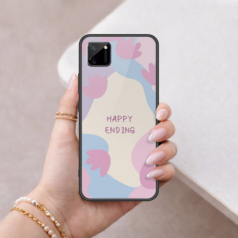 Realme C11 Cover - Happy Series - HQ Ultra Shine Premium Infinity Glass Soft Silicon Borders Case