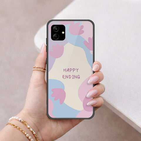 Samsung Galaxy A56 Cover - Happy Series - HQ Ultra Shine Premium Infinity Glass Soft Silicon Borders Case