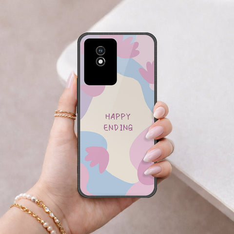 Vivo Y02 Cover - Happy Series - HQ Ultra Shine Premium Infinity Glass Soft Silicon Borders Case