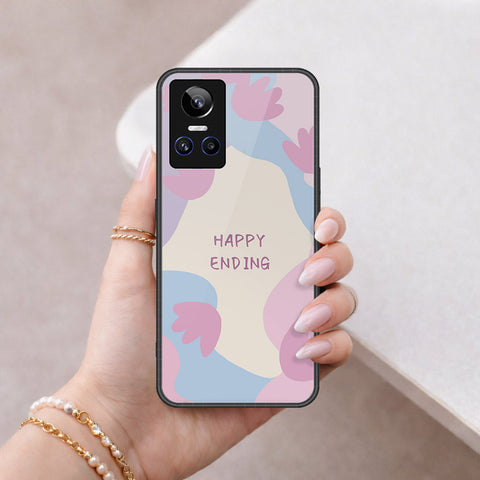 Realme GT Neo 3 Cover - Happy Series - HQ Ultra Shine Premium Infinity Glass Soft Silicon Borders Case