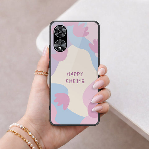 Oppo A97 5G Cover - Happy Series - HQ Ultra Shine Premium Infinity Glass Soft Silicon Borders Case