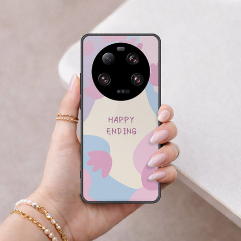 Xiaomi 13 Ultra Cover - Happy Series - HQ Ultra Shine Premium Infinity Glass Soft Silicon Borders Case