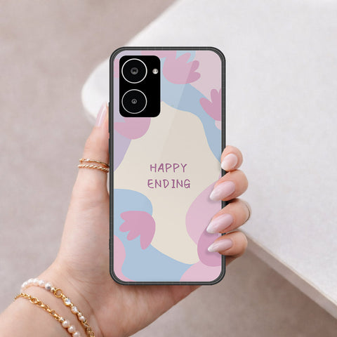 Realme 10 Cover - Happy Series - HQ Ultra Shine Premium Infinity Glass Soft Silicon Borders Case