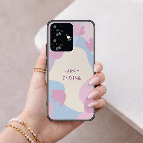Infinix Hot 30 Cover - Happy Series - HQ Ultra Shine Premium Infinity Glass Soft Silicon Borders Case