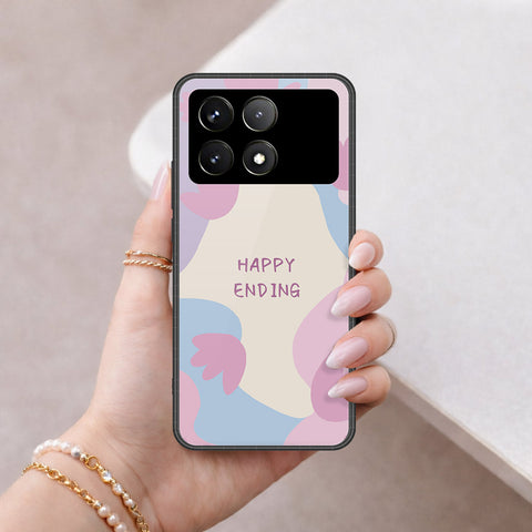 Xiaomi Poco X6 Pro Cover - Happy Series - HQ Ultra Shine Premium Infinity Glass Soft Silicon Borders Case