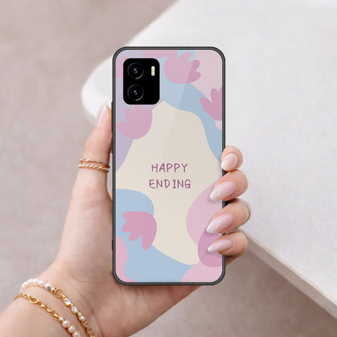 Vivo Y10 Cover - Happy Series - HQ Ultra Shine Premium Infinity Glass Soft Silicon Borders Case