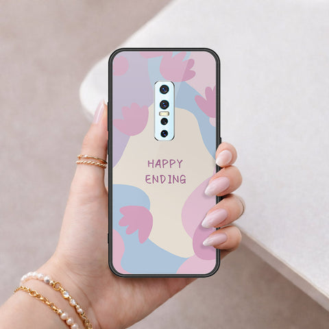 Vivo V17 Pro Cover - Happy Series - HQ Ultra Shine Premium Infinity Glass Soft Silicon Borders Case