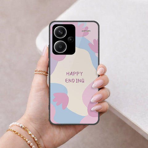 Xiaomi Redmi Note 11T 5G Cover - Happy Series - HQ Ultra Shine Premium Infinity Glass Soft Silicon Borders Case
