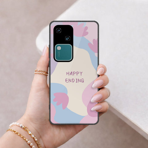 Vivo S18 Cover - Happy Series - HQ Ultra Shine Premium Infinity Glass Soft Silicon Borders Case