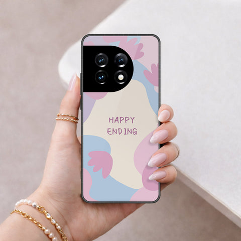 OnePlus Ace 2 Pro Cover - Happy Series - HQ Ultra Shine Premium Infinity Glass Soft Silicon Borders Case