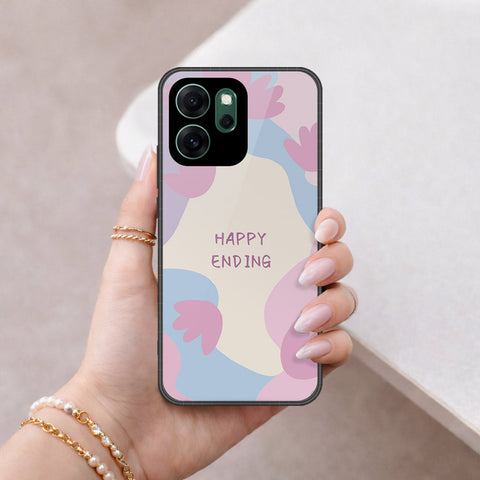 Oppo Reno 14F Cover - Happy Series - HQ Ultra Shine Premium Infinity Glass Soft Silicon Borders Case