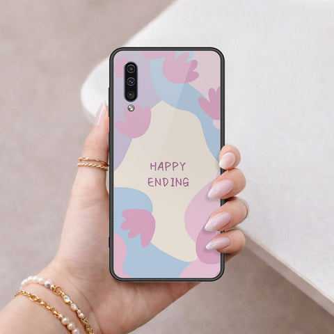 Samsung Galaxy A5 2018 Cover - Happy Series - HQ Ultra Shine Premium Infinity Glass Soft Silicon Borders Case