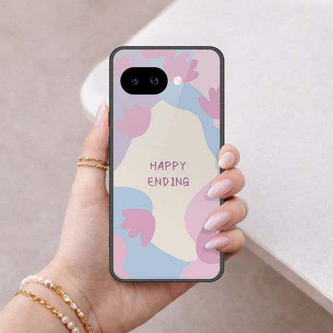 Google Pixel 9a Cover - Happy Series - HQ Ultra Shine Premium Infinity Glass Soft Silicon Borders Case