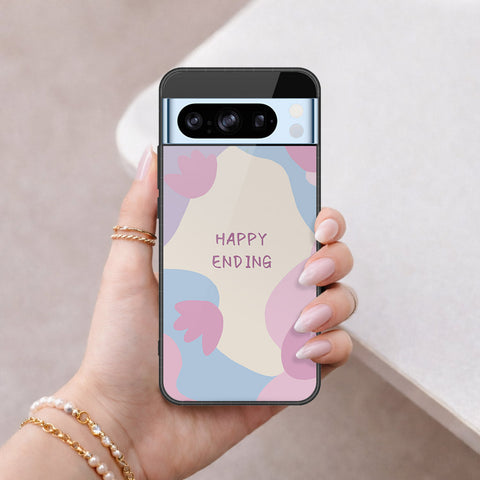 Google Pixel 8 Pro Cover - Happy Series - HQ Ultra Shine Premium Infinity Glass Soft Silicon Borders Case