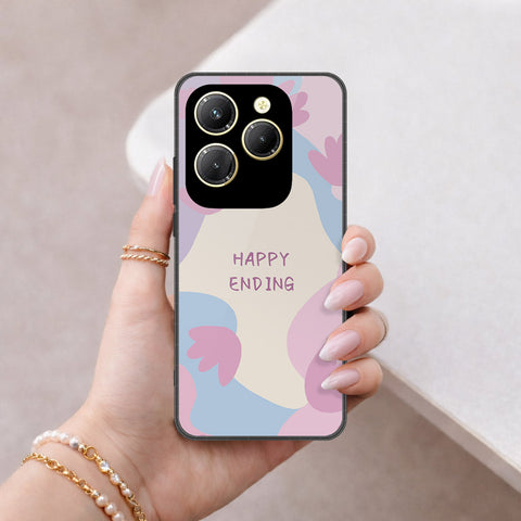Tecno Spark 20 Pro Cover - Happy Series - HQ Ultra Shine Premium Infinity Glass Soft Silicon Borders Case
