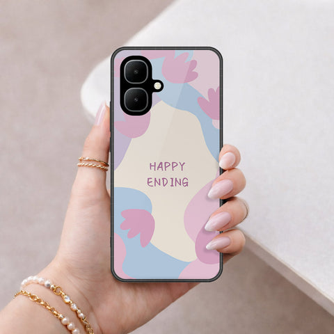 Infinix Pop 10 Cover - Happy Series - HQ Ultra Shine Premium Infinity Glass Soft Silicon Borders Case