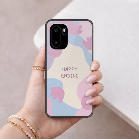 OnePlus Ace 6 Cover - Happy Series - HQ Ultra Shine Premium Infinity Glass Soft Silicon Borders Case