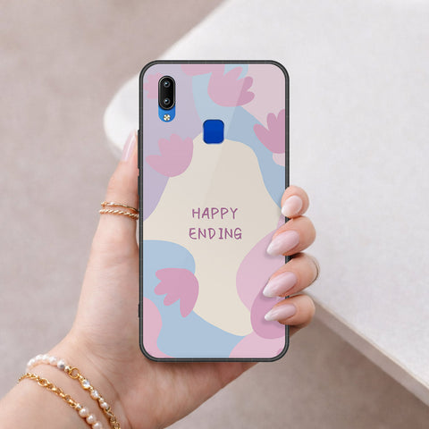 Vivo Y90 Cover - Happy Series - HQ Ultra Shine Premium Infinity Glass Soft Silicon Borders Case
