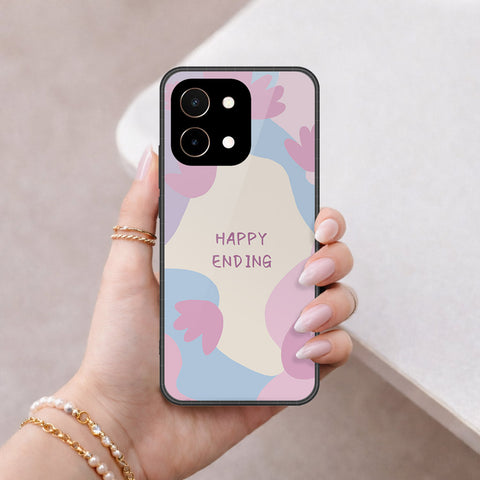 Vivo Y28 4G Cover - Happy Series - HQ Ultra Shine Premium Infinity Glass Soft Silicon Borders Case