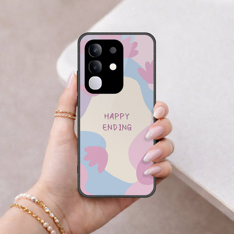Vivo T4x Cover - Happy Series - HQ Ultra Shine Premium Infinity Glass Soft Silicon Borders Case