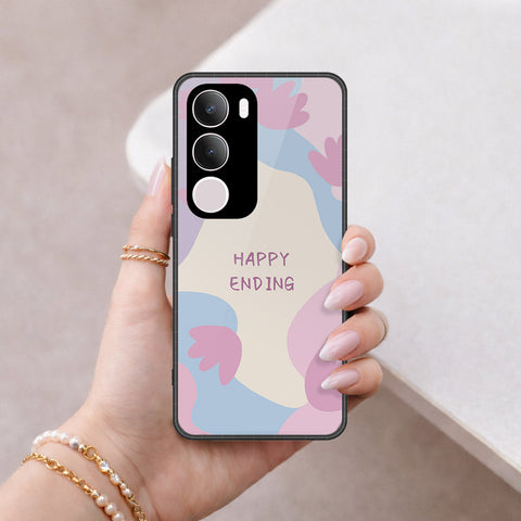 Vivo Y19s Cover - Happy Series - HQ Ultra Shine Premium Infinity Glass Soft Silicon Borders Case