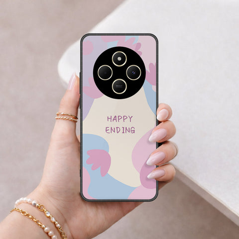 Xiaomi Poco C75 Cover - Happy Series - HQ Ultra Shine Premium Infinity Glass Soft Silicon Borders Case