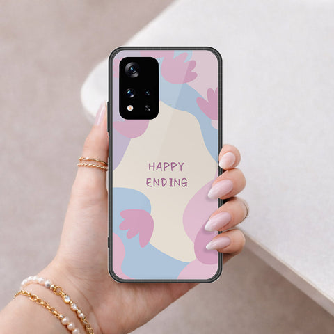 Xiaomi Redmi Note 11 5G Cover - Happy Series - HQ Ultra Shine Premium Infinity Glass Soft Silicon Borders Case