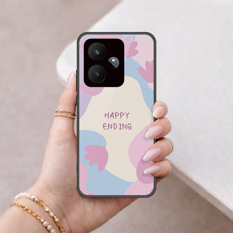 Realme GT 7 Cover - Happy Series - HQ Ultra Shine Premium Infinity Glass Soft Silicon Borders Case