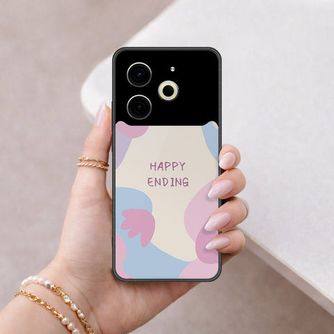 Tecno Pova 6 Pro Cover - Happy Series - HQ Ultra Shine Premium Infinity Glass Soft Silicon Borders Case
