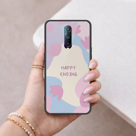 Oppo R17 Pro Cover - Happy Series - HQ Ultra Shine Premium Infinity Glass Soft Silicon Borders Case