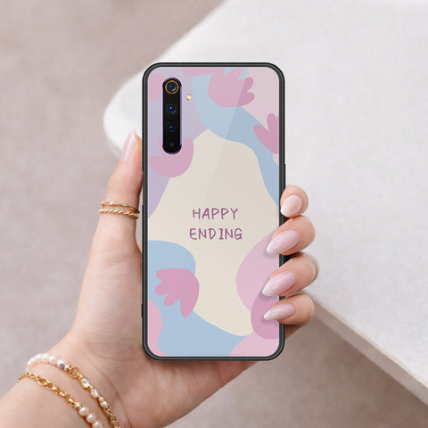 Realme X3 SuperZoom Cover - Happy Series - HQ Ultra Shine Premium Infinity Glass Soft Silicon Borders Case